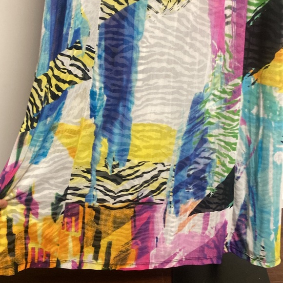 Lynn Ritchie Silver mesh maxi dress size xsmall - Picture 6 of 8